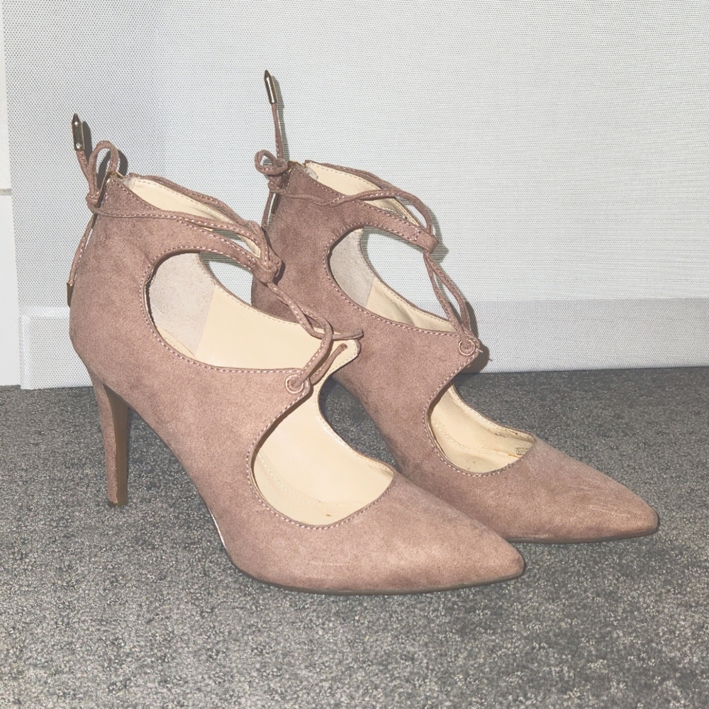 Marc Fisher Pink Pointed Closed-toe Heels